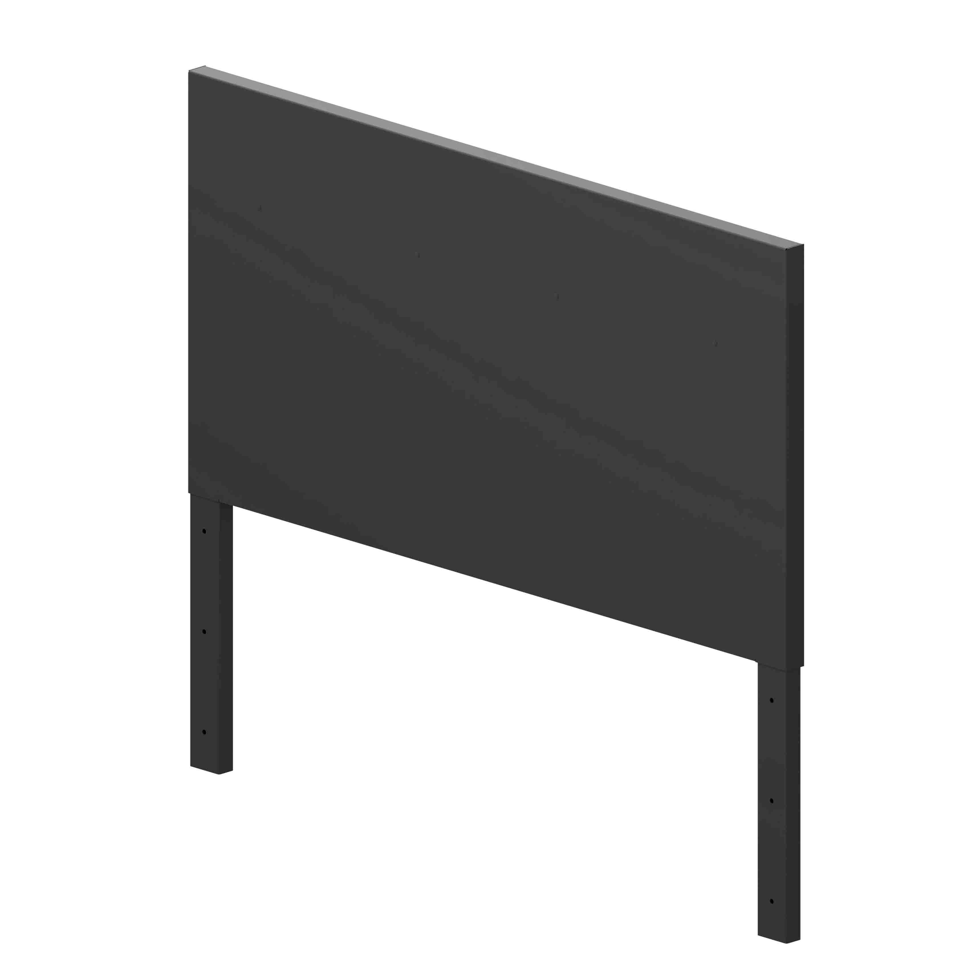 black back panel on a white background