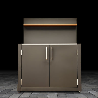 Standard Outdoor Cabinet with dual-doors on a tiled floor