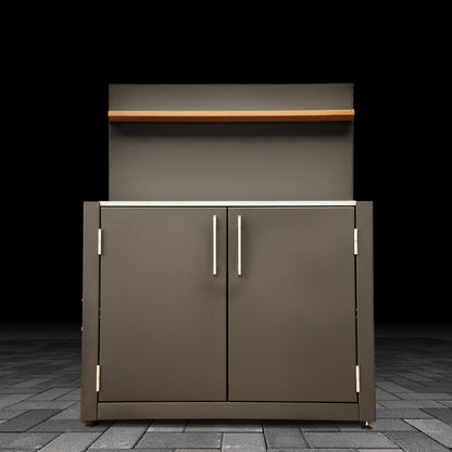 Standard Outdoor Cabinet with dual-doors on a tiled floor